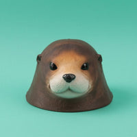 Otter Head Ornament Realistic Garden Decor Weather-Resistant Yard Art for Pond