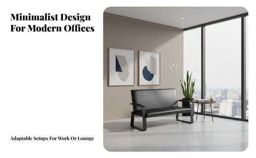 Long-Lasting Construction Modern Office Sofa Easy to Clean Upholstery Commercial Lobby Seating Iron Frame Waiting Room Bench for Visitors, Clients, Patients, Reception Area, Salon, Hospital, Airport