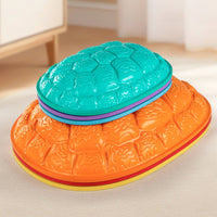 Sturdy Turtle Shell Stepping Stone Textured Turtle Balance Stepping Stones Molded Play Set Non-Slip for Children, Toddlers, Playroom, Daycare, Classroom, Backyard