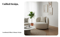 Curved 2-Seater Sofa Nordic Design Curved Settee Modern Minimalist Artistic Design for Homeowners, Duos, Living Room