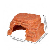 Rock Cave Heater Corded Stone Burrow Hide Resin for Enclosure