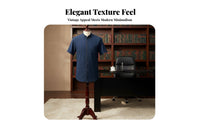 Tang Suit Shirt, Chinese Style, Lightweight Summer, Stand Collar, Men's Casual Top