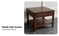 Nordic design billowShaped Nightstand sturdy Wood Construction Sofa End Table Integrated Drawer Home Furniture Modern Design for Interior Designers, Apartment Dwellers, homeowners, Living Room, Bedroom, Office, Reception Area