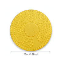 Waist Twisting Disc Floor-Mounted Waist Rotator Twisting Plate Heavy-Duty Rotator Plate Textured for Outdoor Gyms, Parks