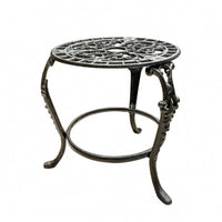 Iron Plant Stand Vintage-Style Metal Flower Stand Antique for Balcony, Gardeners