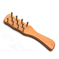 Solid Wood and 304 Stainless Steel Gua Sha Comb