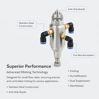 Stainless Steel Spray Tip Nozzle, G3/16 Male Thread Misting Nozzle, 0.2mm Orific #variant:Fan-shaped spray nozzle