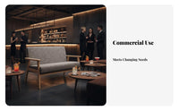 Dining Booth and Chair Set Configurable Combination Commercial Furnishing Padded Seats Modern Design for Bar, Reception Area