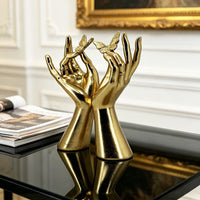 Gold Butterfly Resin Figurine for Living Room