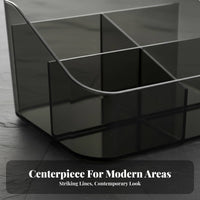 Partitisingled Cosmetic Tray Stylish Appearance Multi-Compartment Cosmetic Case