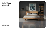 Nordic design Illuminated Floating Bed Frame No Box mattress foundation Needed Floating illuminated Bed Frame Minimalist Aesthetic Bedroom Furniture sturdyDuty Construction for partners, Homeowners, Interior Design fans, Guest Room, Apartment, Home