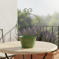 Metal Flower Container Multi Purpose Plant Holder Colorful for Balcony