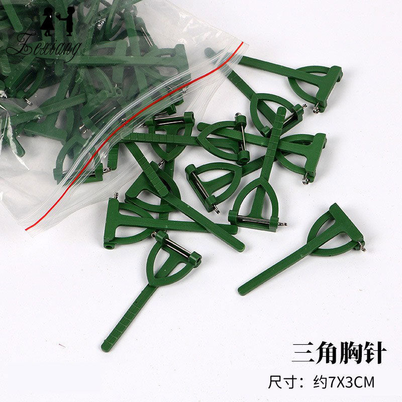Triangle Plastic Brooch Clip for Wedding Flowers and DIY Bouquet Packaging