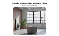 Sculptural Cube Stool Nordic design Ottoman adaptable for Lounge Area, Entryway