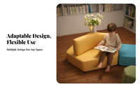 5 Pieces Child-Sized interconnectable interlocking Chair and Table Set Easy to Clean children's Furniture Rounded Corners interlocking Seating Sturdy & Safe for Preschoolers, Daycare Providers, Kindergarten, Library, Living Room, Classroom