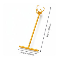 Lawn Aerator Yellow Coated Soil Aerator Crossbar Foot Pedal Care