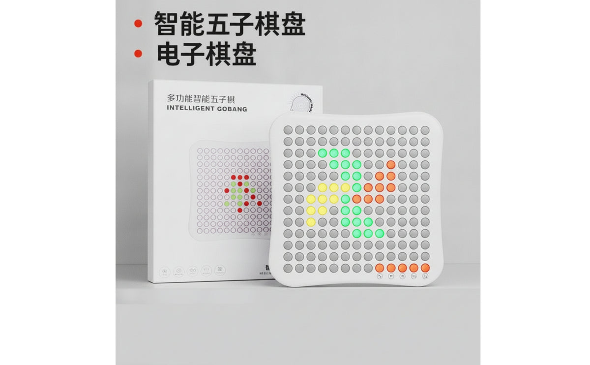 Gobang Board with Digital Display Educational Electronic Board Game Interactive Toy for Kids, Children, Home, Travel