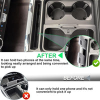 Silicone Anti-Tip Phone Holder with Storage Tray for F250 F350 F450 F550