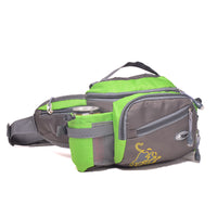 Large Capacity Outdoor Waist Pack for Hiking, Fishing, Cycling with Water Bottle Holder