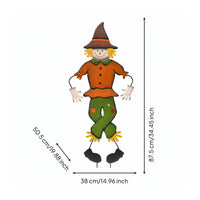 Holiday Character Yard Stake Wrought Iron Seasonal Lawn Figure Weather Resistant Outdoor Decoration