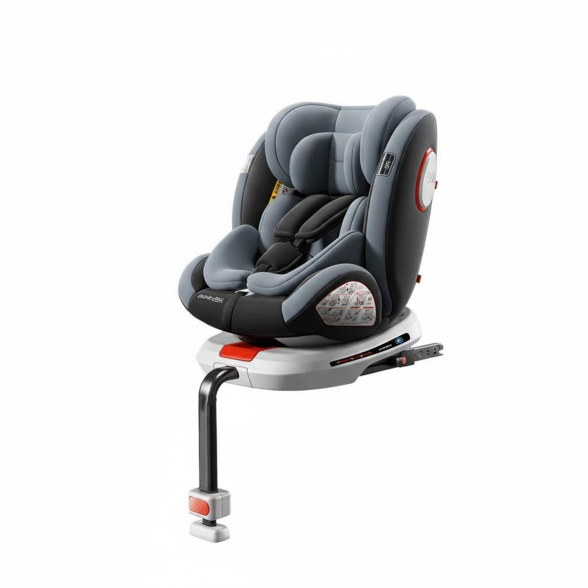 Adjustable Recline Rotating Convertible Child Seat Vehicle Anchorage System Compatible 360 Rotating Infant Carrier Forward and Rear-Facing Baby Gear Side Collision Protection for Children 0-12 Years, Newborns, New Parents, Car, Family Travel, Road Trips