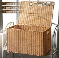 Nordic Style Large Woven Storage Box with Lid