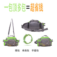 Large Capacity Outdoor Waist Pack for Hiking, Fishing, Cycling with Water Bottle Holder