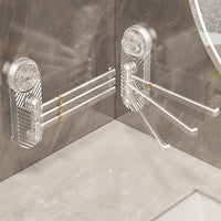 Cabinet Hanging Rack and Kitchen Accessory for Homeowners, 180° Rotating Suction Cup Rag Holder with Strong Attachment