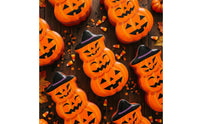 Pumpkin Tin Box Decorative Tin Box with Lid Orange Container for Home Decor