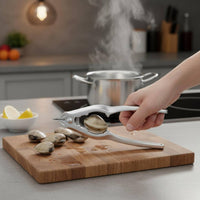 Clam Opener Multifunction Clam Tongs Coil-Powered Loaded for Home Cooking