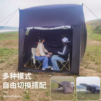 户外大型多功能车尾帐篷露营野营天幕车顶延伸帐遮阳防雨