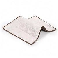 Weighted Dog Blanket Soft Calming Dog Blanket Brown Trim
