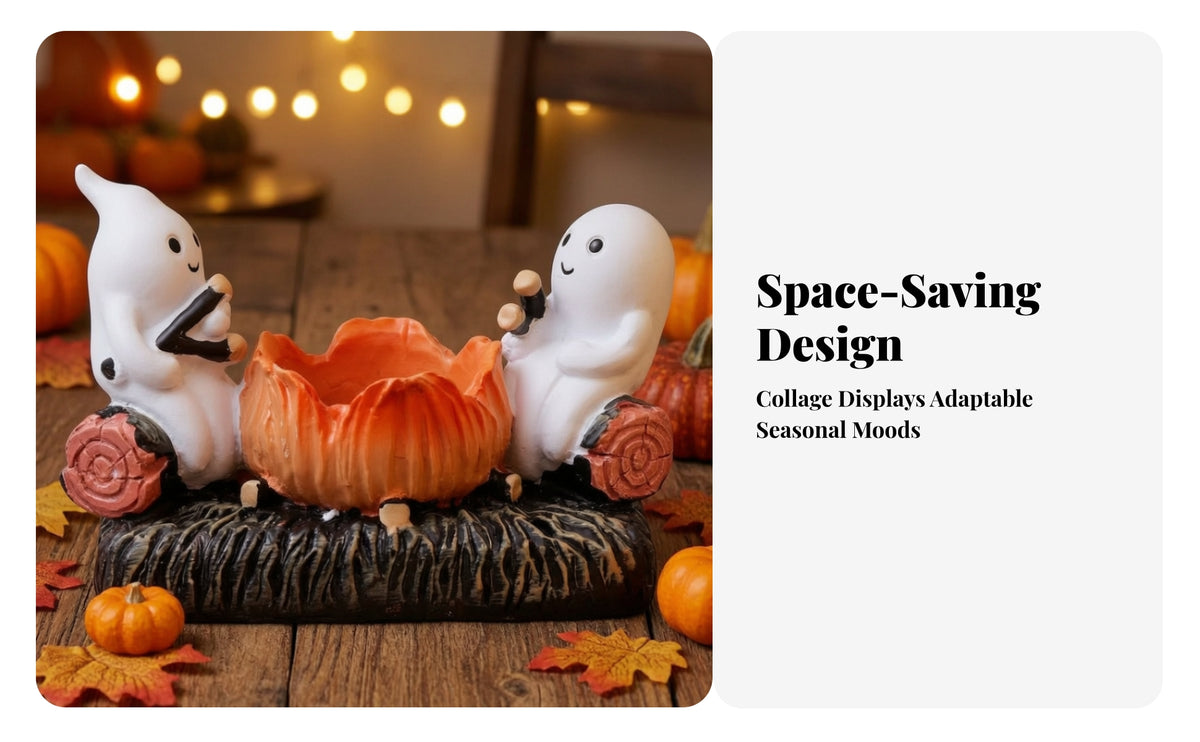 Festive Pumpkin Specter Statue