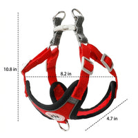 Small Dog Harness with Leash, Solid Color Polyester Chest Strap and Flat Rope Walking Set, Easy Control Outdoor Training for Small Pets