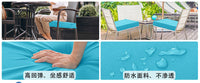 Outdoor Waterproof Seat Cushion for Garden Patio Chairs, High-Resilience Sponge, Soft Pad