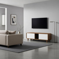 Low Profile Media Console Rounded Edges Low Tv Stand Environmental Screen Display Cabinet