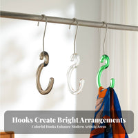 Transparent Design Acrylic S-Hook Multi-Functional Scarf Display Hanger Long-Lasting for Boutique Owners, Retailers, Wardrobe