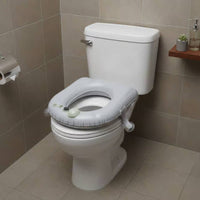 Inflatable Toilet Seat Pad Easy to Clean Suction Disc Toilet Seat Cover Individual Care Aid for People with Disabilities