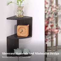 Tiered Fan-Shaped Shelf Multi-Tier Design Wall-Mounted Rack Easy to Install