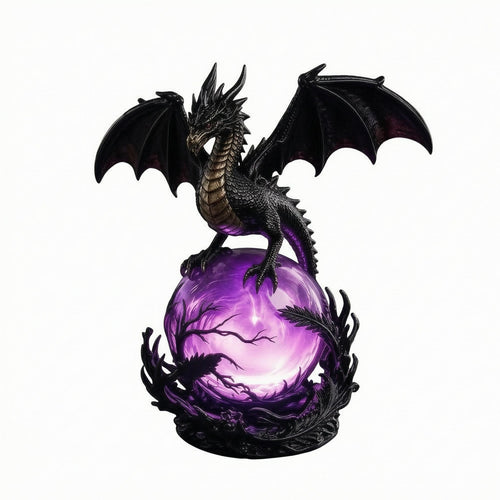 3D Dragon Lamp Sculpted Home Decor Resin