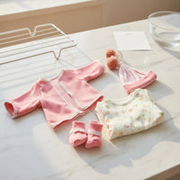 4 Pieces Reborn Doll Clothes Set Soft Material Toy Accessory Cute Design