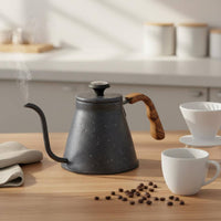 Stainless Steel Gooseneck Kettle Heat-Resistant Handle for Baristas