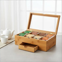 Tea Bag Organizer Box Sturdy Construction Household Storage for Kitchen, Pantry