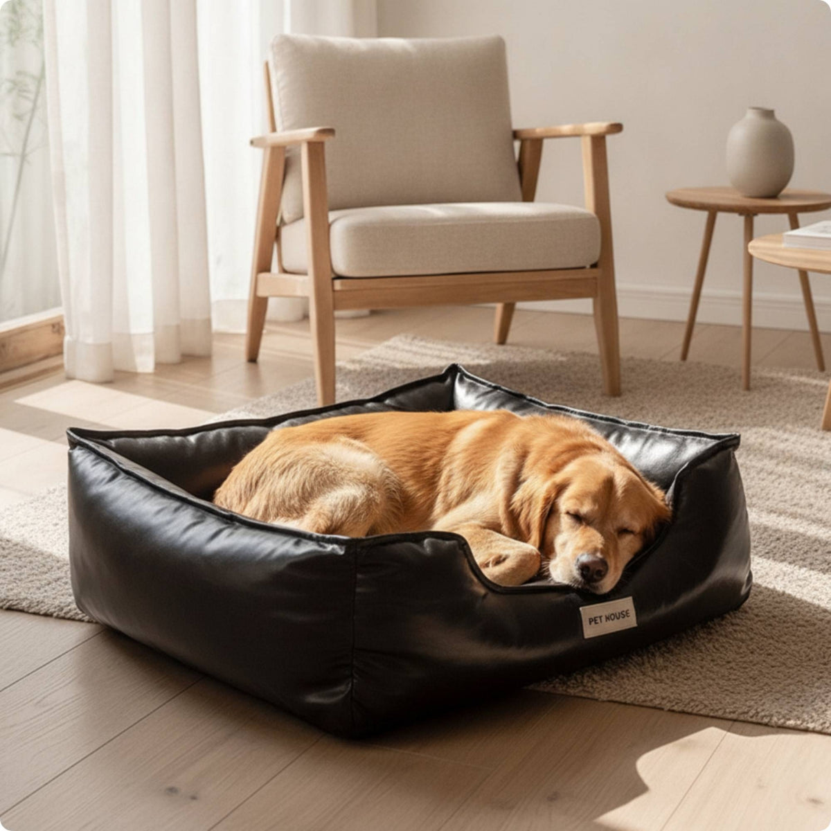 Bolstered Dog Bed Cuddly Cat Sofa Bed Supportive for Dogs