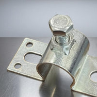 Curved Clip Bracket Slotted Holes Bolt-Tightened Clamp Easy to Install Metal Mounting Clip