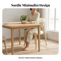 Upholstered Wooden Frame Chair Nordic design Seating Furniture Soft Upholstery Easy to Assemble for Interior Designers, Sunroom