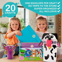 独立站爆款20 Crafts in a Box Simple paper crafts儿童手工套装
