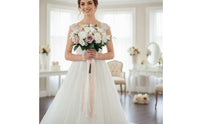 Cascading Bridal Bouquet Artificial Bridal Bouquet Artificial Flowers for Brides, Weddings, Photo Shoots