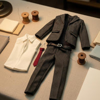 1/12 Scale Suit Set Trendy  6-Inch Male Figure Outfit Detailed Tailoring Collectible Accessory for Collectors, Hobbyists