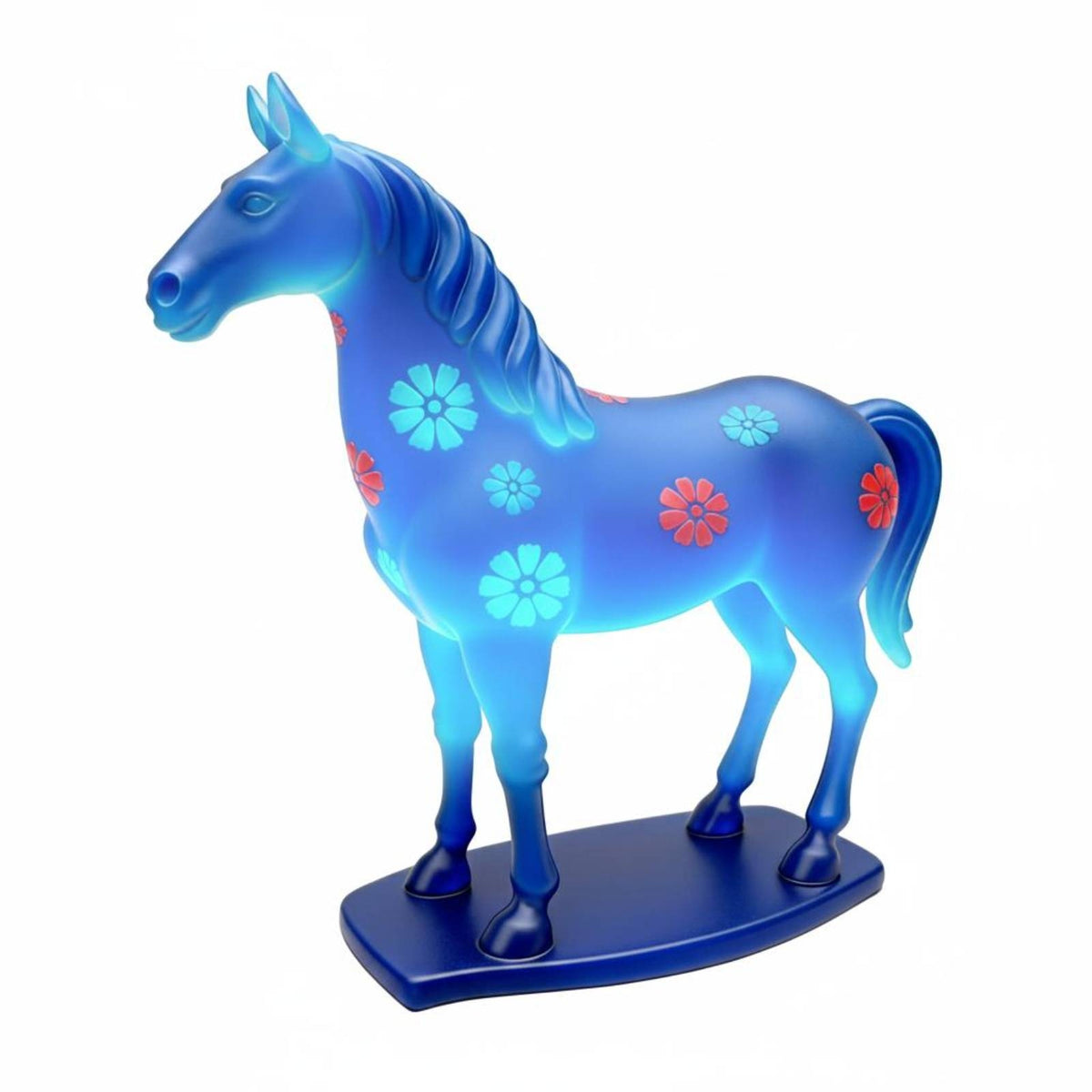 Glazed Horse Lamp Glowing House Decoration for Bedroom